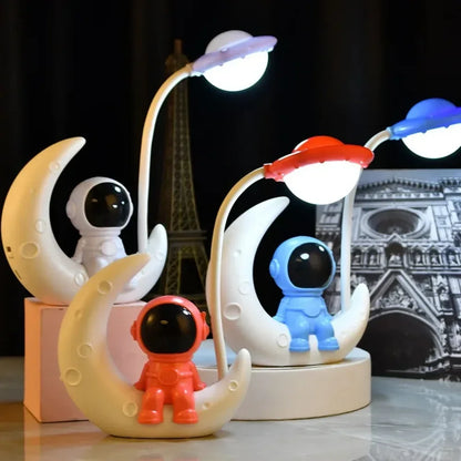 Moon Astronaut LED Night Light for Couples - Unique Sci-Fi Desk Lamp for Bedroom & Geek Decor | The Couple Corner