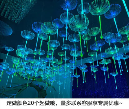 Jellyfish Fiber Optic Lamp - Mesmerizing Color-Changing Light for Romantic Evenings | The Couple Corner