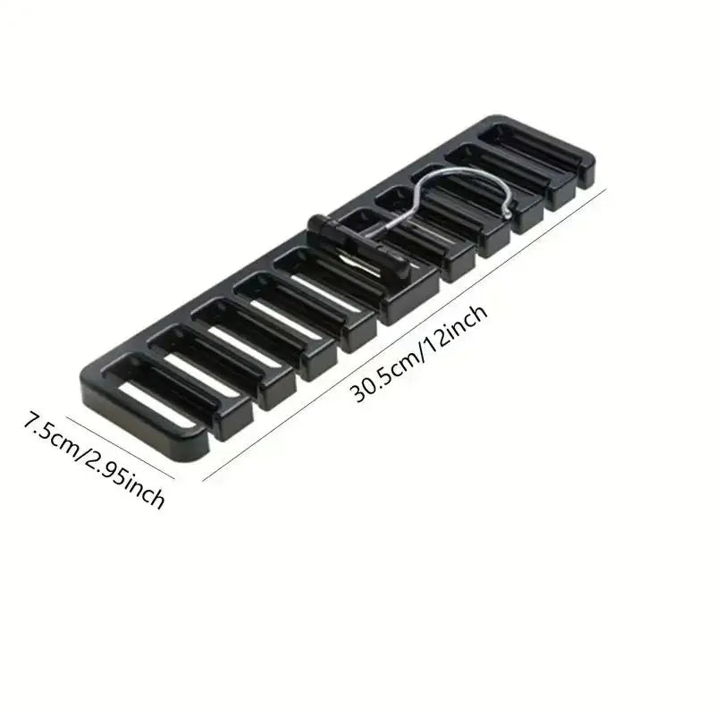 Rotating Belt & Scarf Hanger - 10-Hook Organizer for Shared Closet Space | The Couple Corner