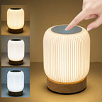 3-Temperature Touch Bedside Lamp for Couples - Portable Rechargeable Night Light for Bedrooms
