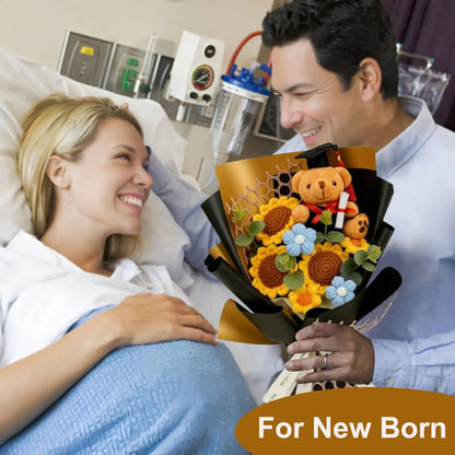 Handcrafted Crochet Sunflower Bouquet - Graduation Gift for Her | The Couple Corner