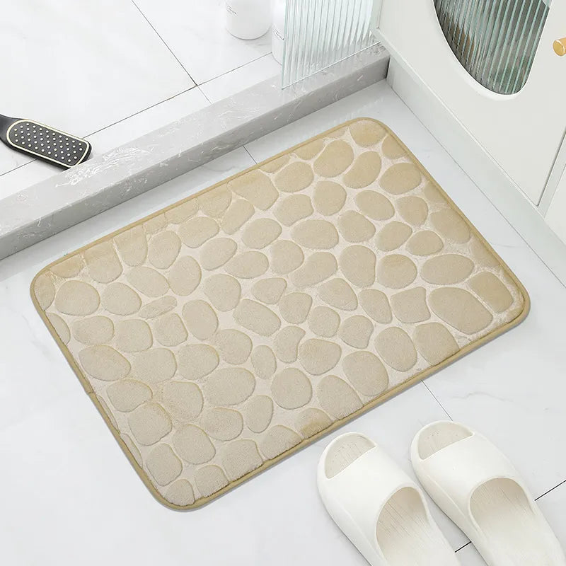 Cobblestone Bath Mat - Memory Foam Spa Mat for Couples' Shared Bathroom | The Couple Corner
