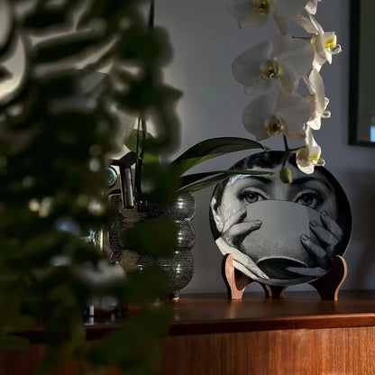 8-Inch Ceramic Ring Jewelry Dish - Designer Decorative Plate for Couples | The Couple Corner