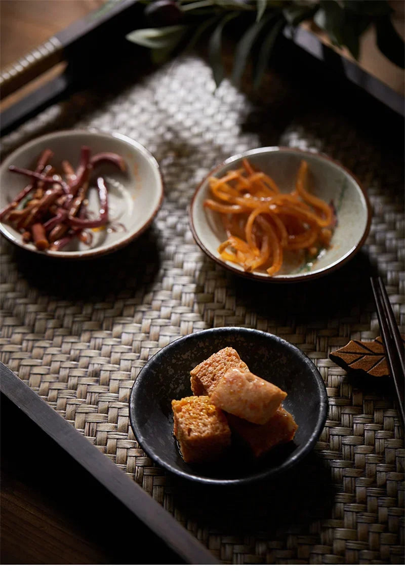 Ceramic Seasoning Dish - Japanese Flower Bird Pattern for Couples | The Couple Corner