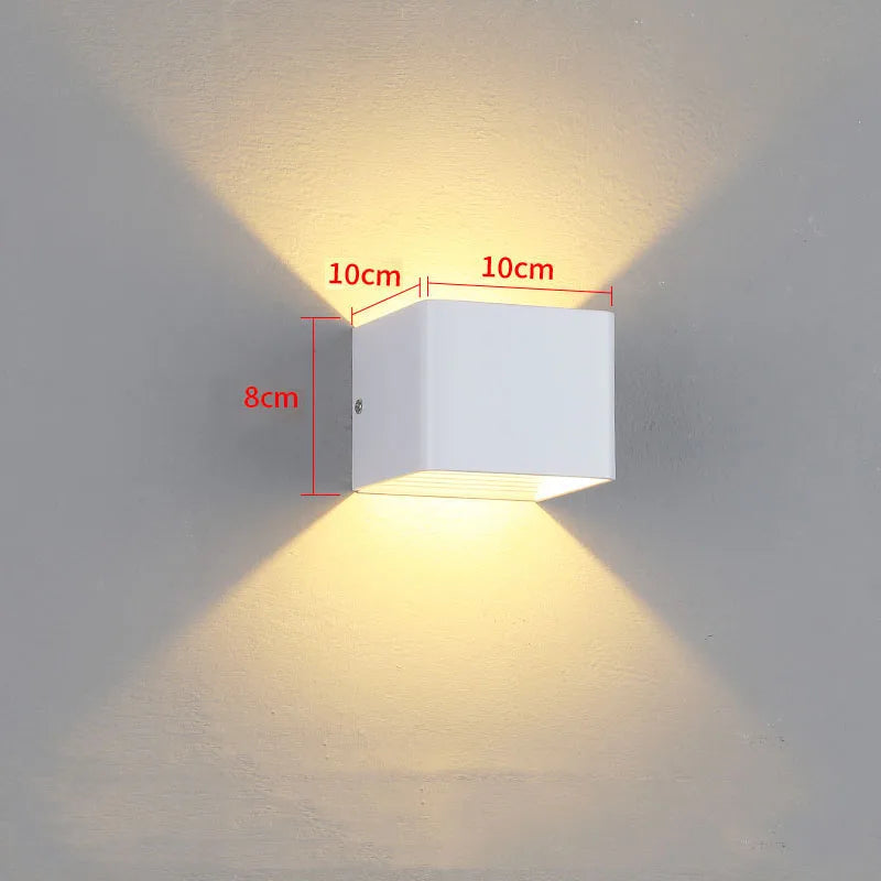 Romantic Up-Down Wall Lamp - Colorful LED Mood Lighting for Couples' Porch, Garden & Entryway Ambiance | The Couple Corner