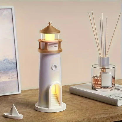 Rechargeable Lighthouse Night Light for Couples - Motion-Activated Dimmable Glow for Bedroom Ambiance | The Couple Corner