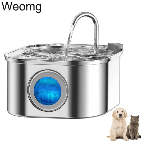 3L Stainless Steel Cat Water Fountain - Automatic Pet Drinking Dispenser | Pet Water Fountain The Couple Corner