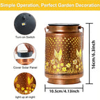 Romantic Hummingbird Solar Lantern - Waterproof Outdoor LED Light for Garden Date Nights & Anniversary Celebrations