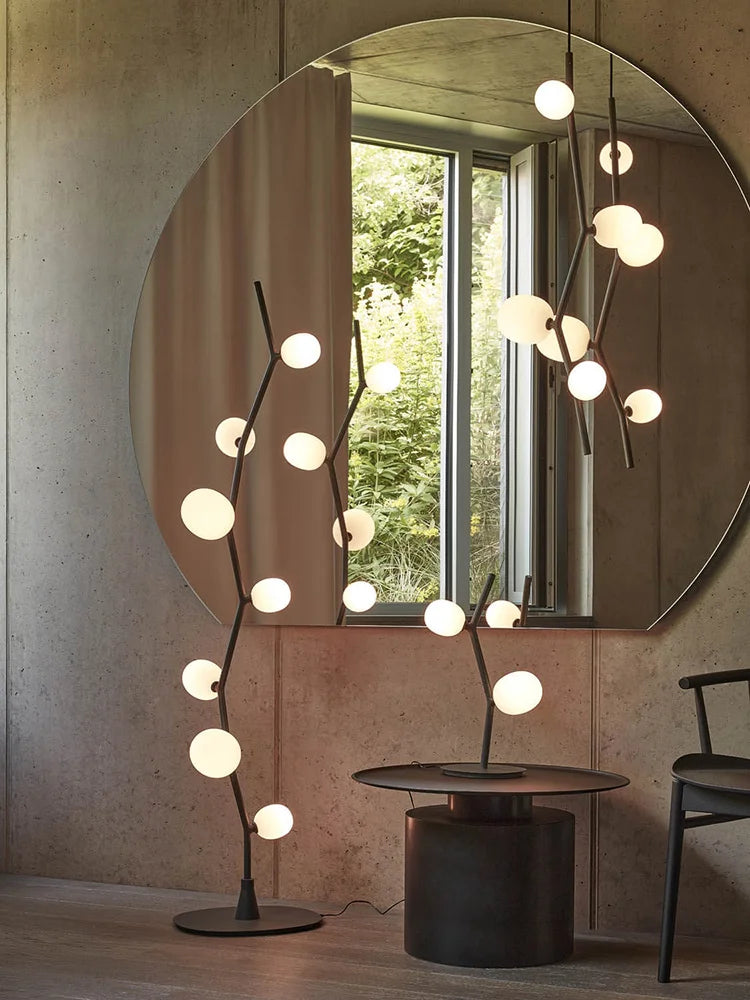 Spring Ivy Floor Lamp - Romantic LED Dimmable Light with Classical Design for Living Room & Bedroom | The Couple Corner