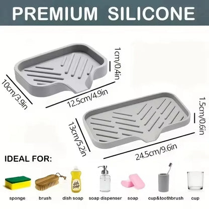 Silicone Sink Organizer - Keep Your Shared Kitchen Counter Clean & Clutter-Free | The Couple Corner