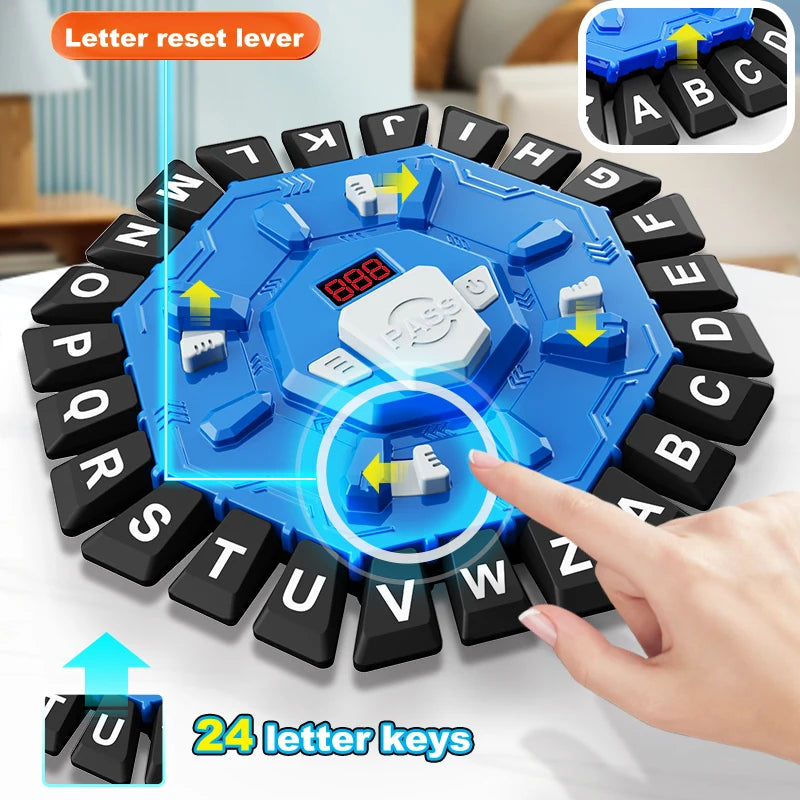 Word Game Family Board Game - Digital Timer & 24-Letter Fast-Paced Learning Game | The Couple Corner