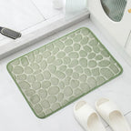 Couples' Spa Experience Mat - Anti-Slip Cobblestone Floor Mat for Shared Bathroom Safety & Relaxation