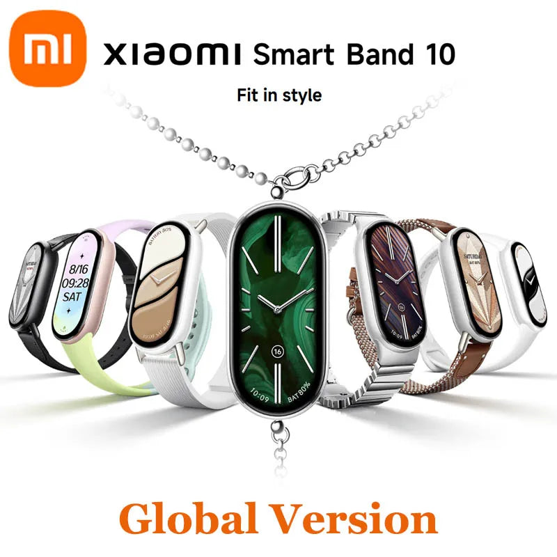 Xiaomi Mi Band 10 - 1.72" AMOLED Fitness Tracker with 21-Day Battery | Fitness Trackers The Couple Corner