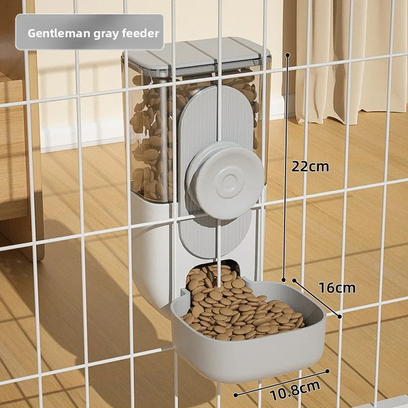 Hanging Pet Feeder & Water Dispenser - Cage-Mounted Automatic for Cats & Dogs | Pet Feeder The Couple Corner