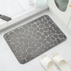 Couples' Spa Experience Mat - Anti-Slip Cobblestone Floor Mat for Shared Bathroom Safety & Relaxation