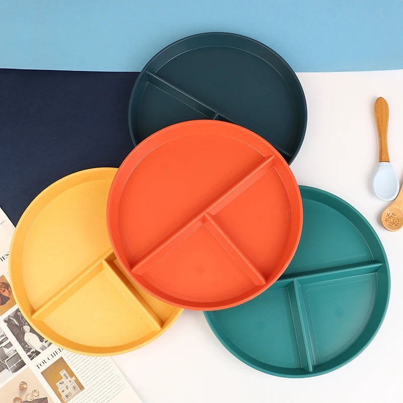 3-Compartment Divided Dinner Plate - Portion Control Plate for Couples | The Couple Corner