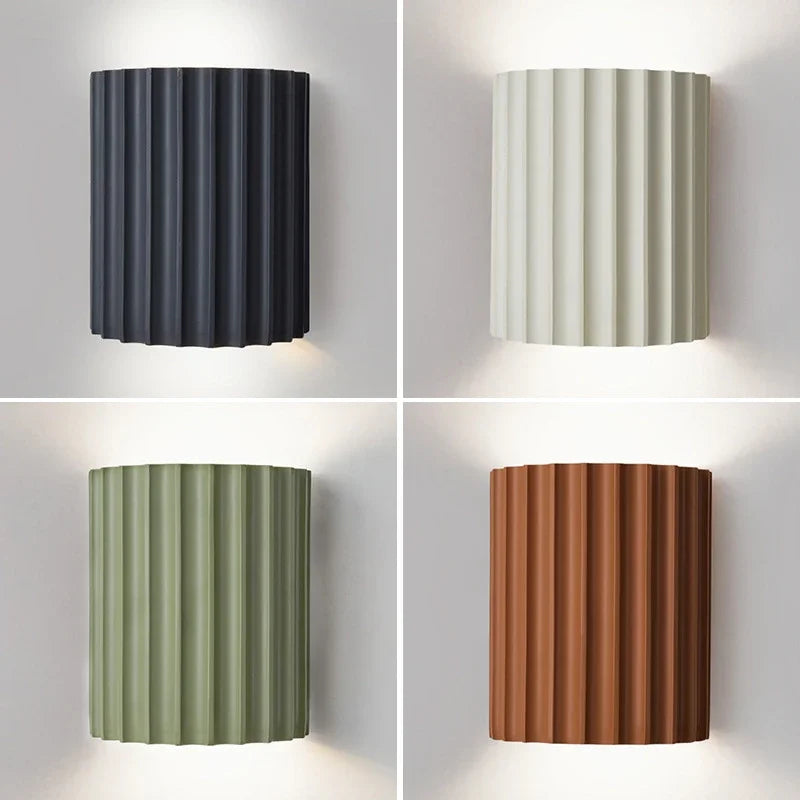 Nordic Modern Resin Wall Lamp - Bedroom Bedside & Living Room Light | The Couple Corner
