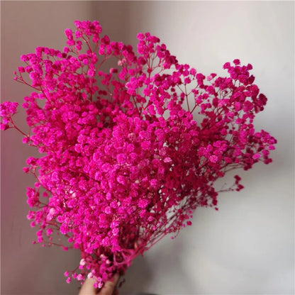 Dried Baby's Breath Bouquet - Wedding & Anniversary Decor - Rose Red | The Couple Corner