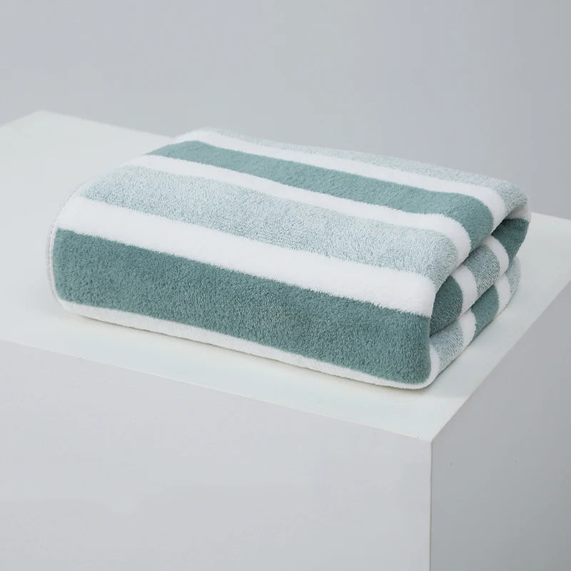 Thickened Absorbent Bath Towel - Soft Polyester Face & Body Towel | The Couple Corner