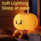 Cute Pumpkin Ghost Night Light for Couples - Dimmable Halloween Bedside Lamp with Timer | Spooky Home Decor Gift