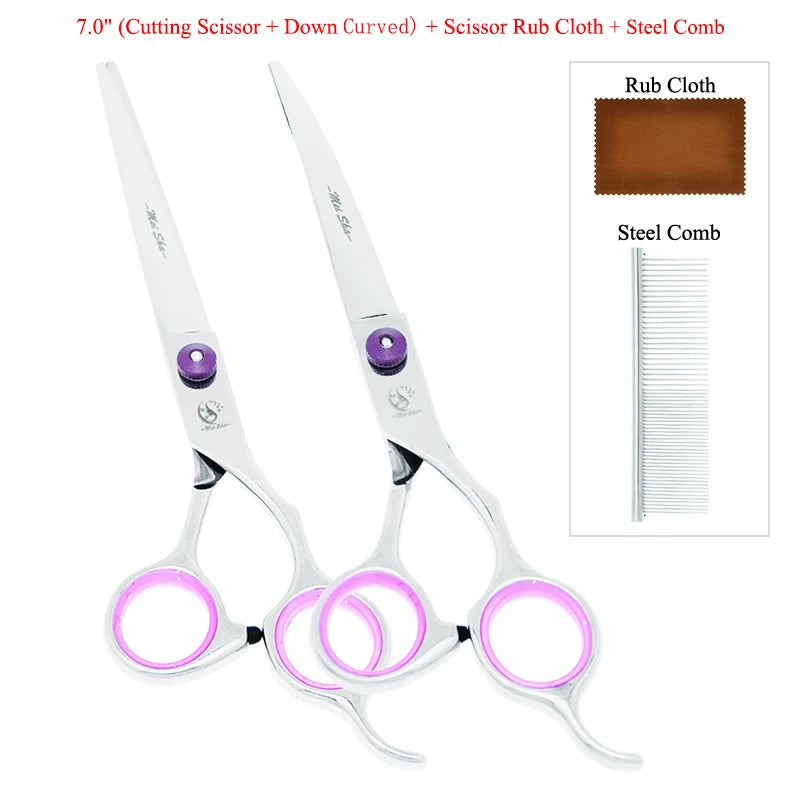 Meisha 7" Professional Dog Grooming Scissors - Japanese Steel Pet Shears Set | Pet Grooming Tool The Couple Corner