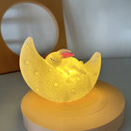 Moon Rabbit Night Light for Couples - Soft Warm White Glow for a Soothing Bedside Atmosphere