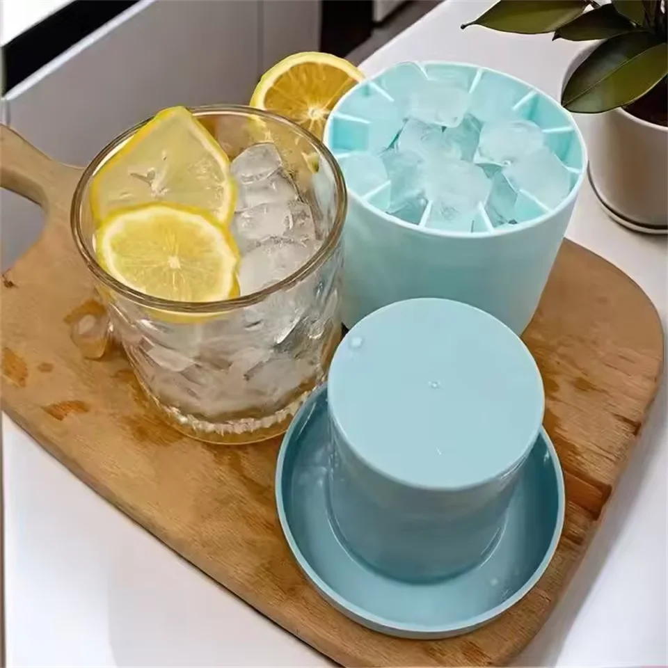 Ice Mold - Food-Grade Silicone Cylinder Ice Maker for Romantic Date Nights & Home Bars