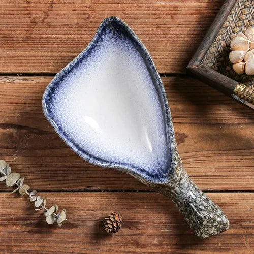 Japanese Ceramic Sushi Sashimi Plate - Oyster Shell Tableware for Couples | The Couple Corner