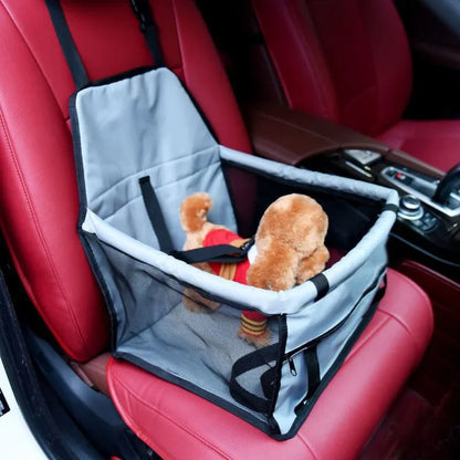 Premium Dog/Cat Car Seat Cushion - Waterproof with Hanging Bag