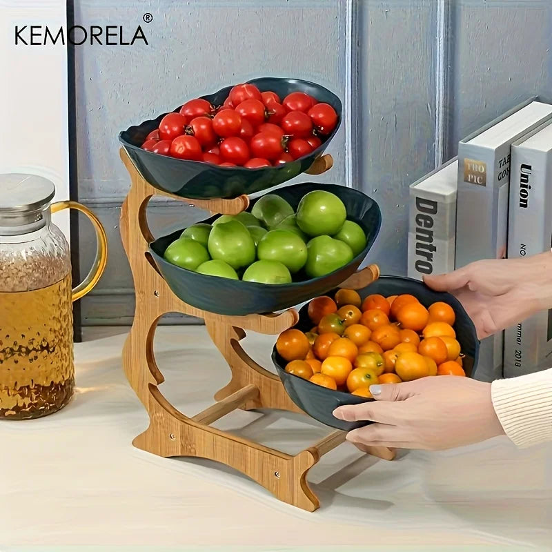 3-Layer Fruit Plate Stand - Modern Snack Dish for Couples | The Couple Corner