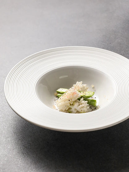 Deep Ceramic Soup Plate - Western Dinner Plate for Couples | The Couple Corner