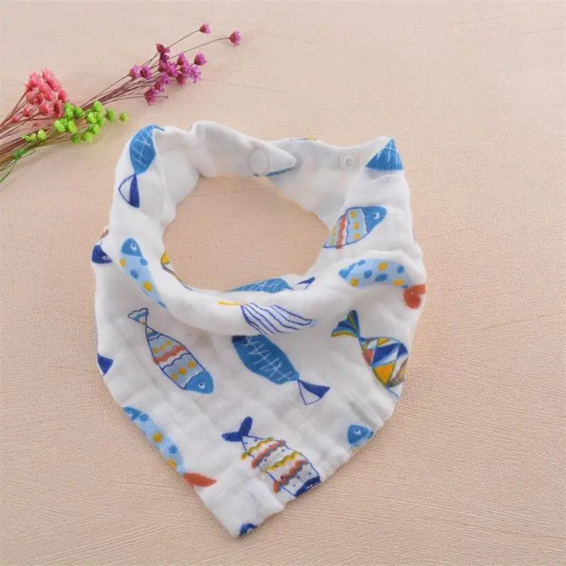 Cotton Dog Bandana Scarf - Summer Pet Accessory for Small Dogs and Cats