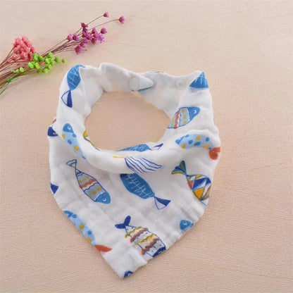 Cotton Dog Bandana Scarf - Summer Pet Accessory for Small Dogs and Cats