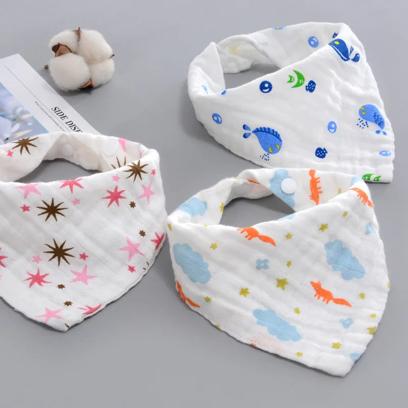 Cotton Dog Bandana Scarf - Summer Pet Accessory for Small Dogs and Cats