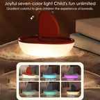 Coastal Serenity Boat Night Light for Couples - Soothing Musical Lamp for Bedroom & Living Room Decor