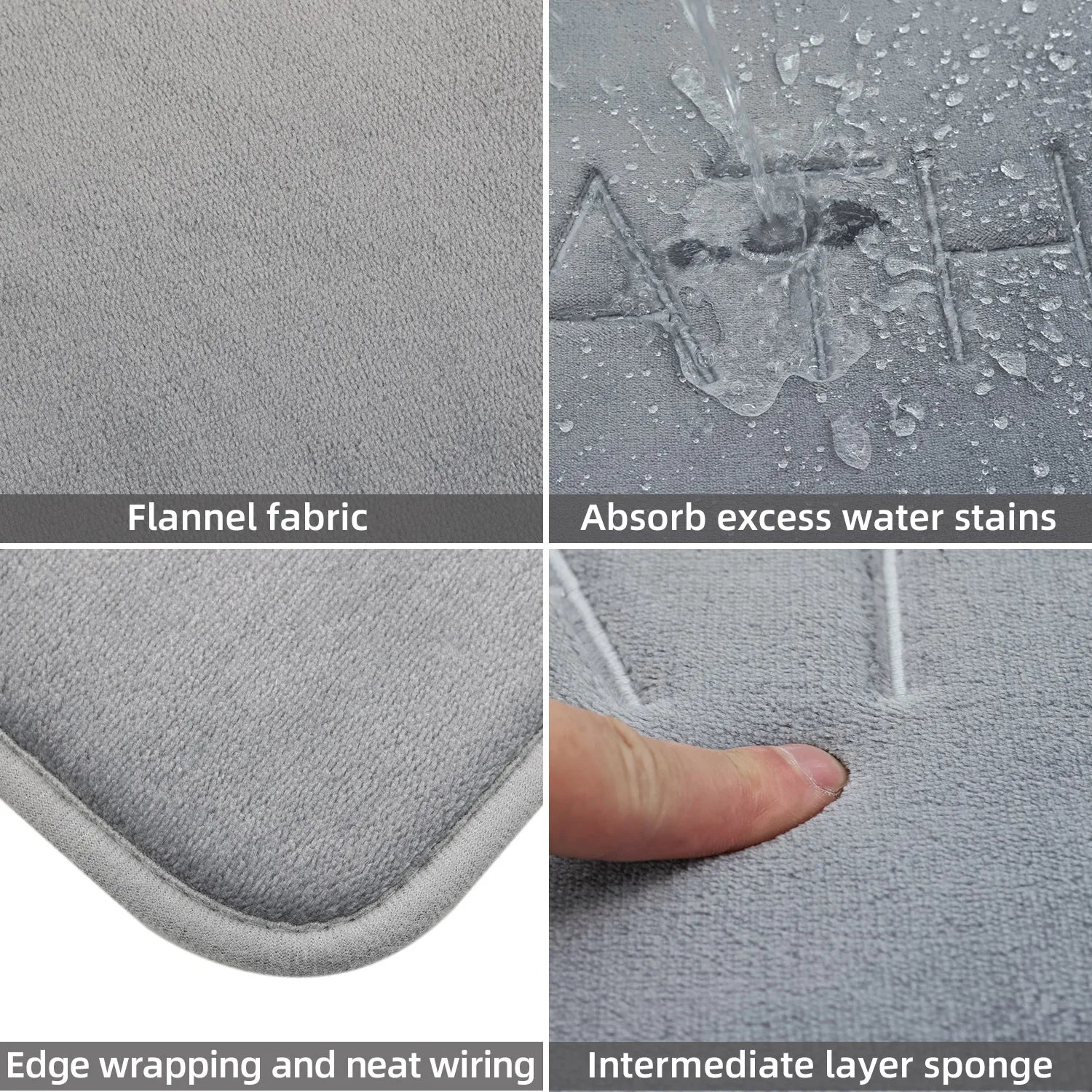 Cobblestone Bath Mat - Memory Foam Spa Mat for Couples' Shared Bathroom | The Couple Corner