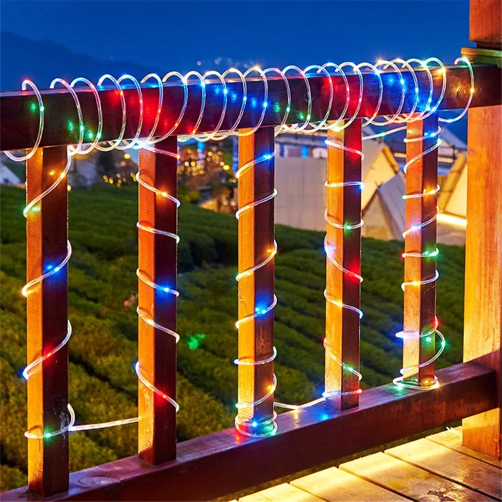 Solar Rope Lights Outdoor - LED PVC Tube Fairy String Lights for Garden, Wedding, Birthday & Christmas Decor | The Couple Corner