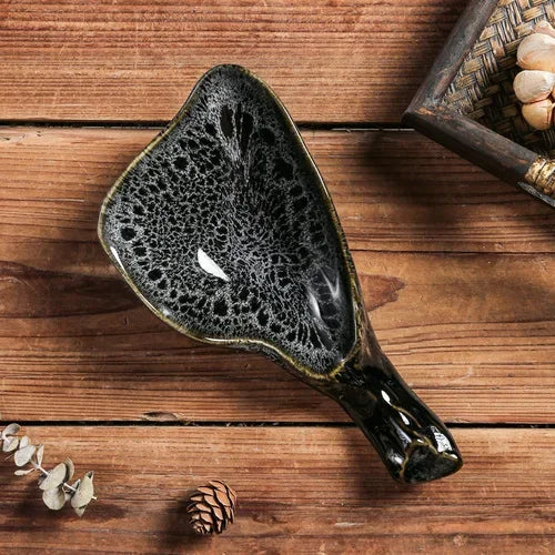 Japanese Ceramic Sushi Sashimi Plate - Oyster Shell Tableware for Couples | The Couple Corner