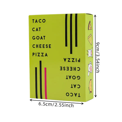 Taco Cat Goat Cheese Pizza Card Game Quick Competitive Family Night Game | The Couple Corner