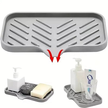 Silicone Sink Organizer - Keep Your Shared Kitchen Counter Clean & Clutter-Free | The Couple Corner