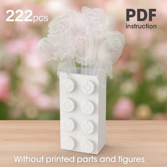 Rose Bouquet Building Block Set - Romantic Decor Gift | Home Decor The Couple Corner