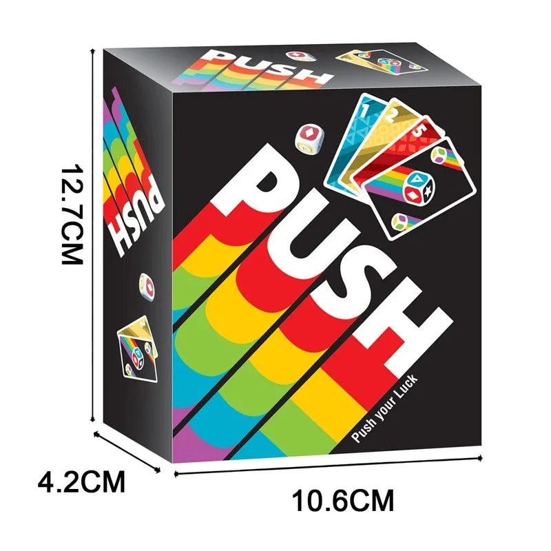 Push Card Game - Strategic Family Board Game for 2-6 Players Ages 8+ | The Couple Corner