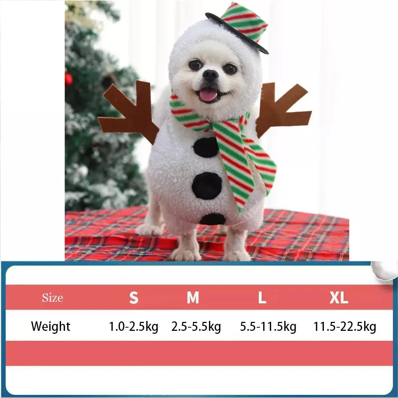 Christmas Dog Clothes - Cozy Hoodies for Small to Medium Dogs