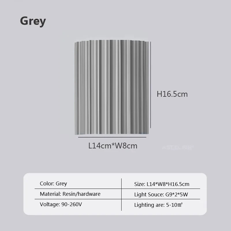 Romantic Macaron Wall Sconce - Dual LED Resin Lamp for Couples' Bedside & Shared Space Ambiance