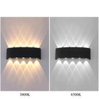 Romantic Up & Down Wall Lamp - Waterproof LED Mood Lighting for Couples' Bedroom, Balcony & Outdoor Spaces