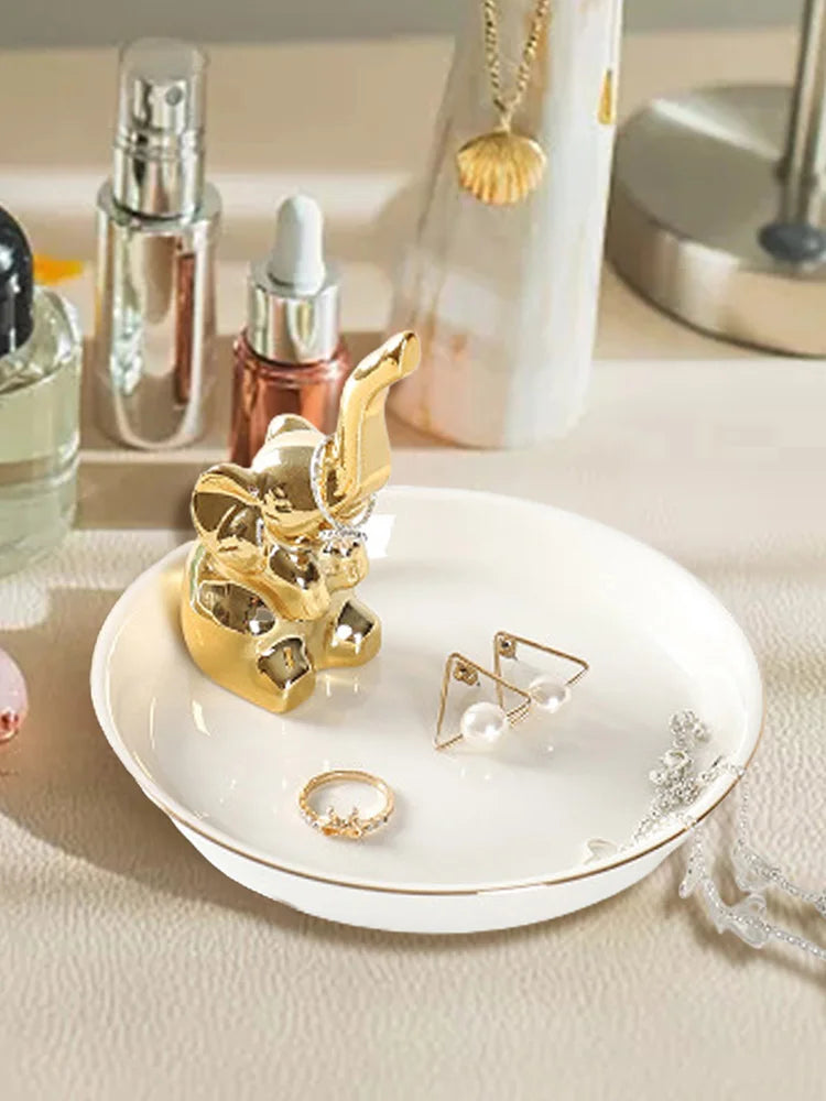 Nordic Ceramic Jewelry Tray - Cactus Ring Holder Necklace Display Plate