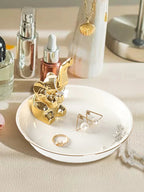 Nordic Ceramic Jewelry Tray - Cactus Ring Holder Necklace Display Plate