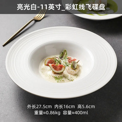 Deep Ceramic Soup Plate - Western Dinner Plate for Couples | The Couple Corner