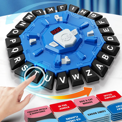 Word Game Family Board Game - Digital Timer & 24-Letter Fast-Paced Learning Game | The Couple Corner