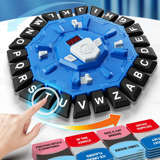 Word Game Family Board Game - Digital Timer & 24-Letter Fast-Paced Learning Game | The Couple Corner